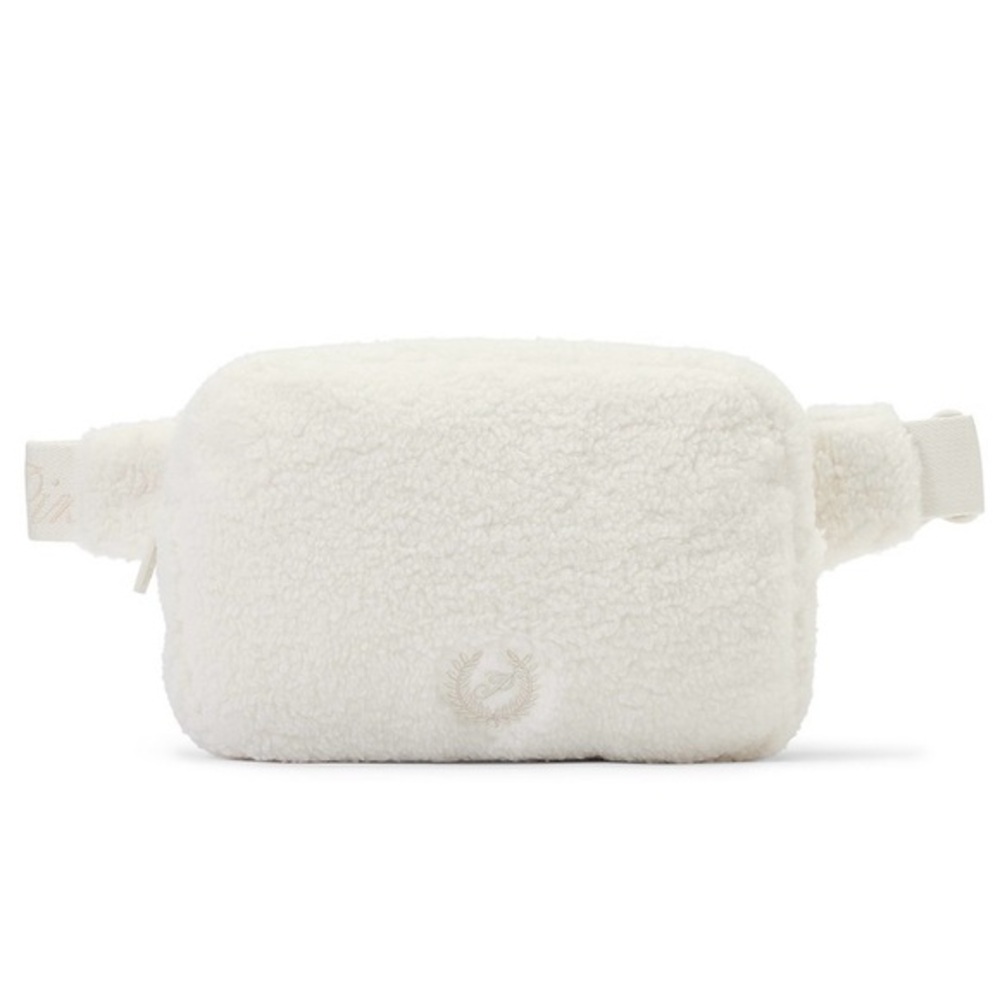PINK Victoria's Secret Cream Sherpa Belt Bag